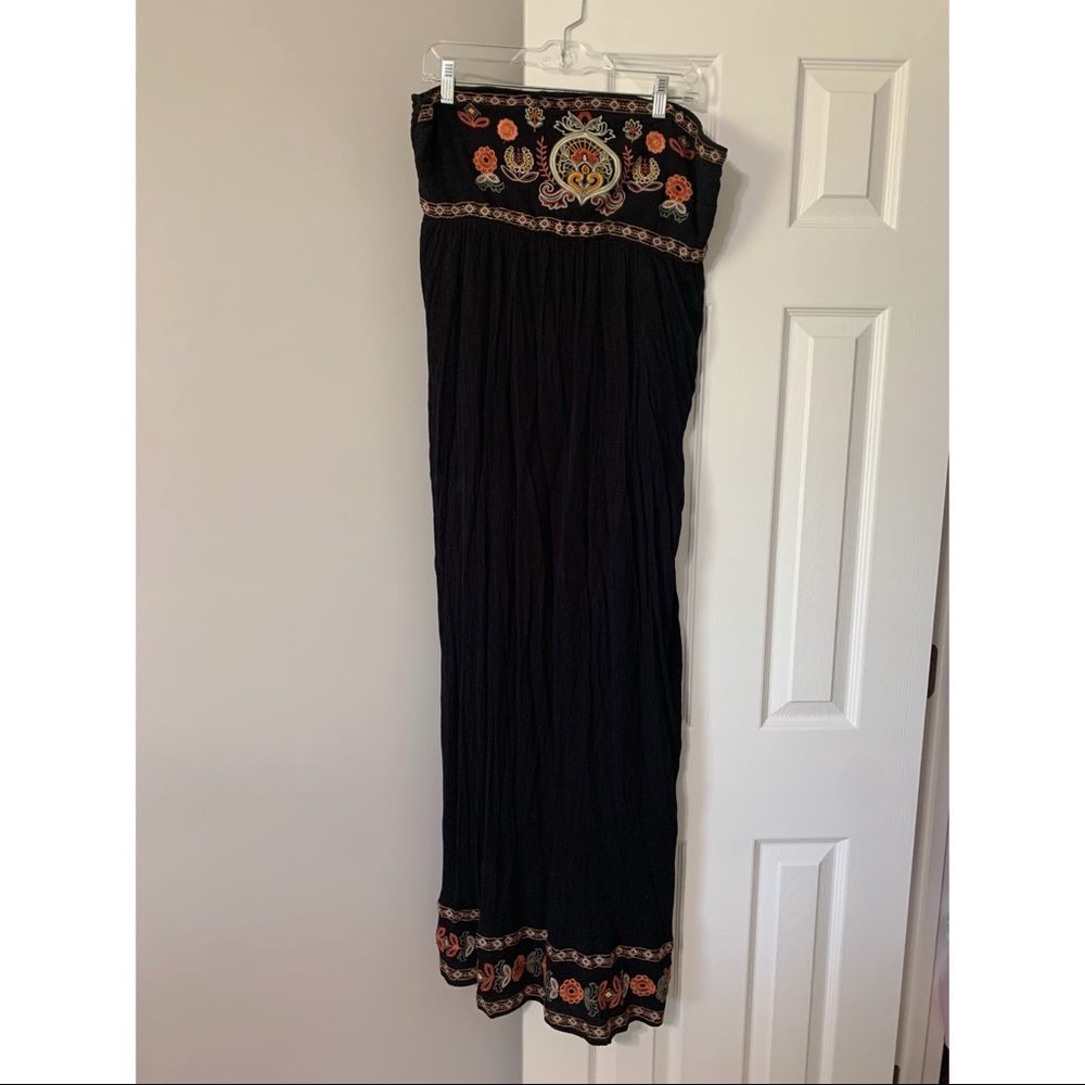 Target Black Strapless Maxi Dress Size XXL